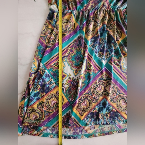 Rue21 Blue and Purple One-Shoulder Ruffled Neckline Sundress Size XL - Picture 5 of 7